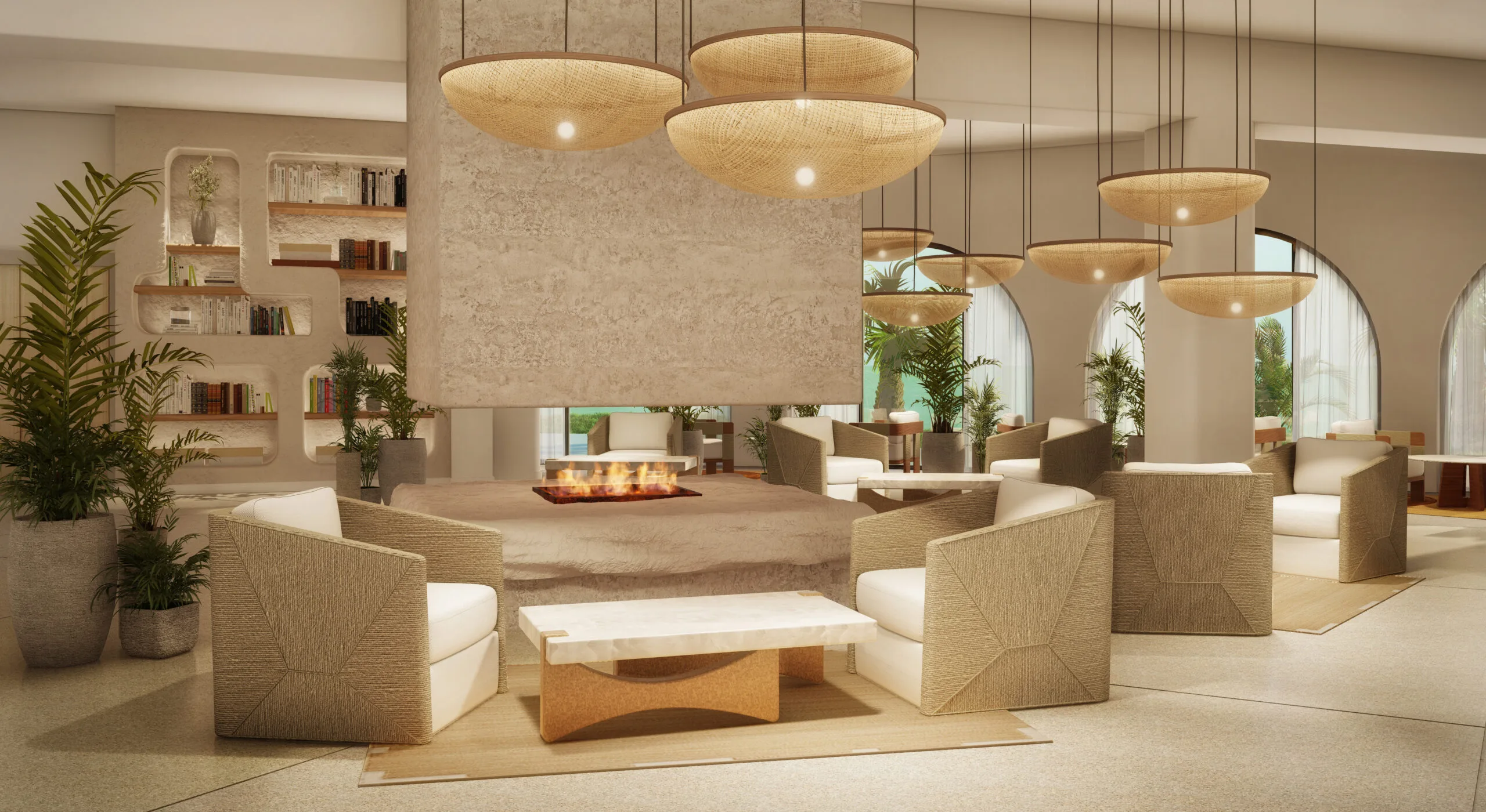 Terrace bar Vilalara hotel view_Architect and Interior Designer in Spain