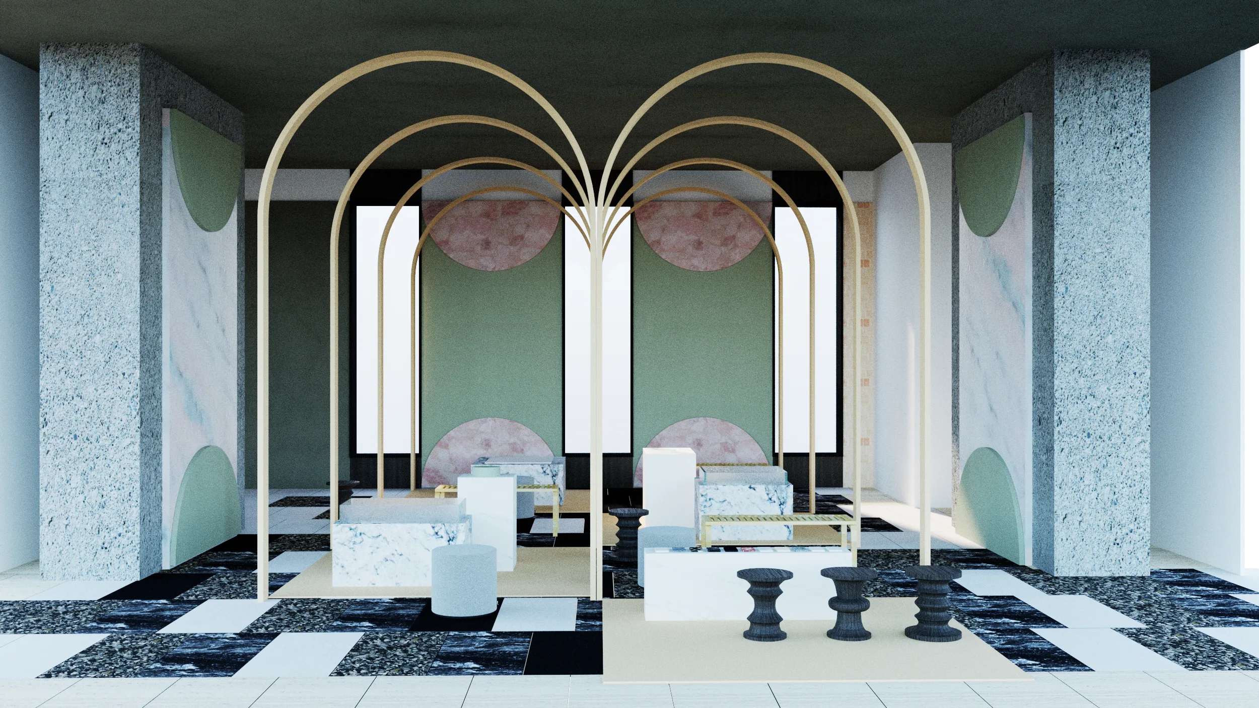 Cosentino showroom proposal_Architect and Interior Designer in Spain
