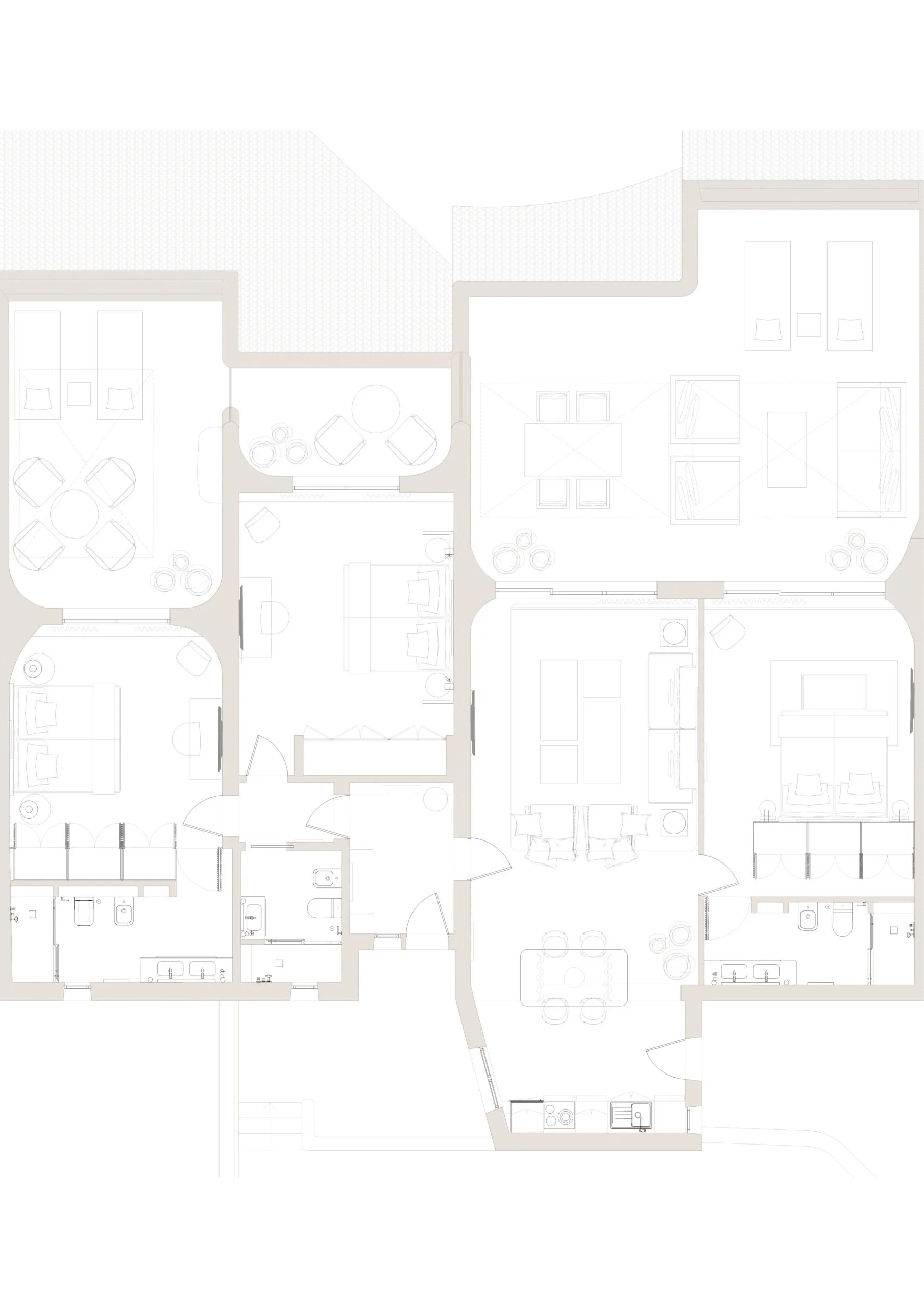 Aparthotels layout_Architect and Interior designer in Spain