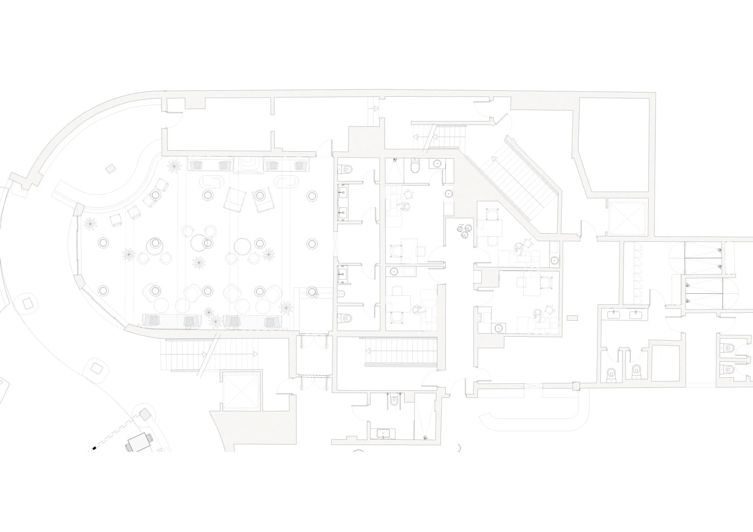 Healthy bar Vilalara hotel layout_Architect and Interior Designer in Spain