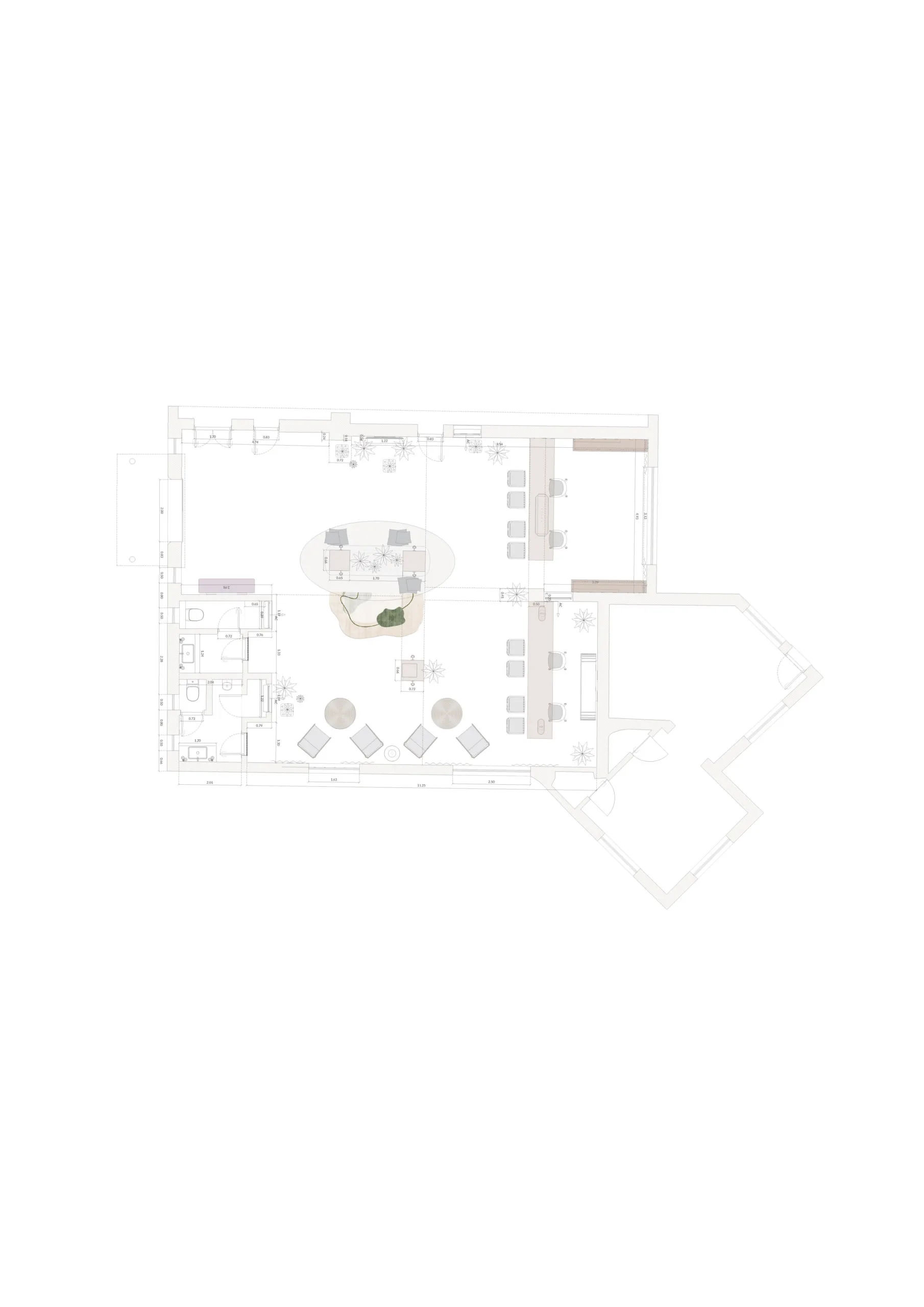 Lobby Vilalara hotel layout_Architect and Interior Designer in Spain
